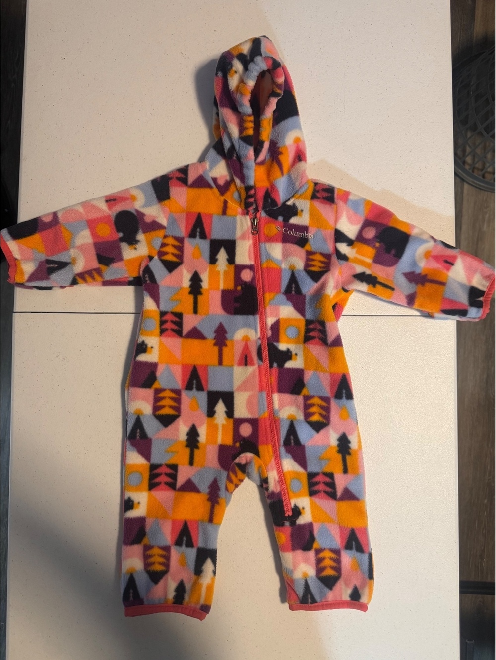 Columbia Baby Fleece Hooded One-Piece Snowsuit 3-6 Months